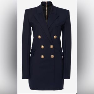 BALMAIN Blazer Dress Navy Blue